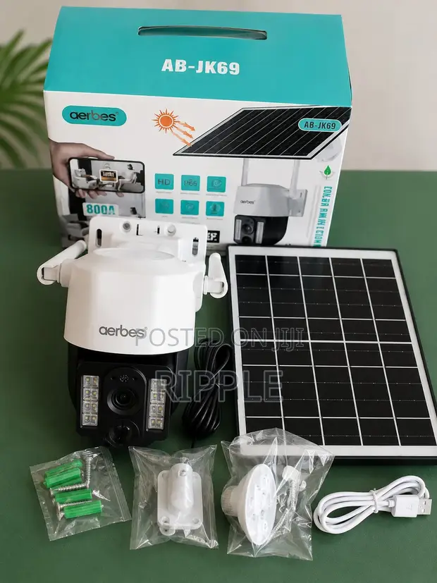 Aerbes 4G Solar PTZ Outdoor Security Camera AB-JK69-G - 1