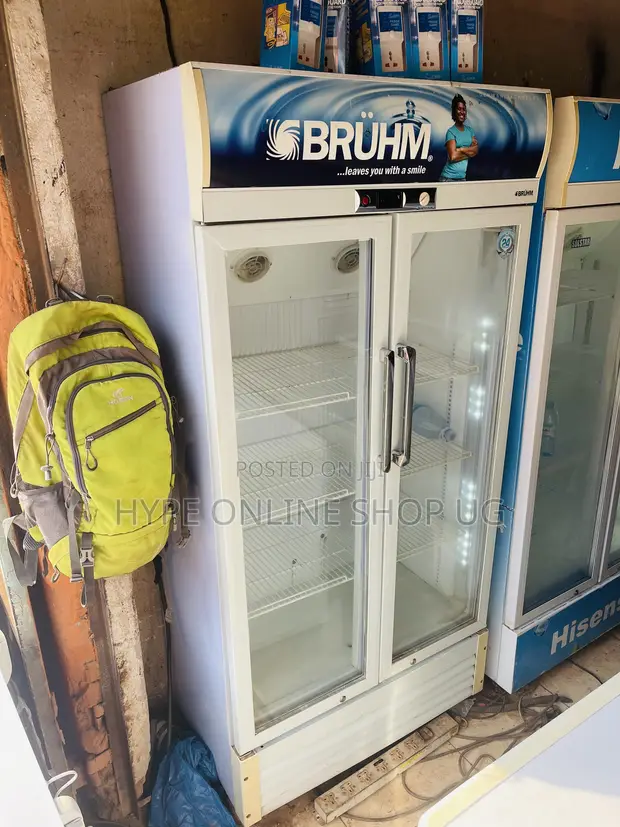 Imported Used 2-Door Showcase Display Refrigerator - 1