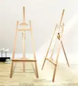 Freestanding Wooden A-Frame Easel Stand - 1