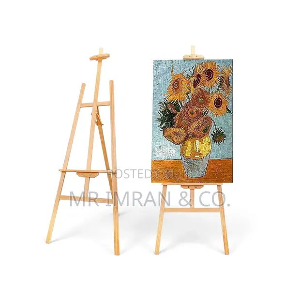 A-Frame Wooden Artist Easel - 1