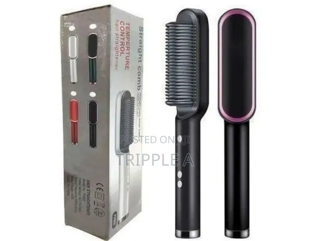 Temperature Control Hair Straightener Comb - 1