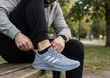 Original Grey/Silver Adidas Alpha-Edge+ Running Trainers - 1