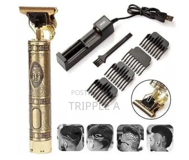 T9 Gold Bald Head Hair Clipper - 1
