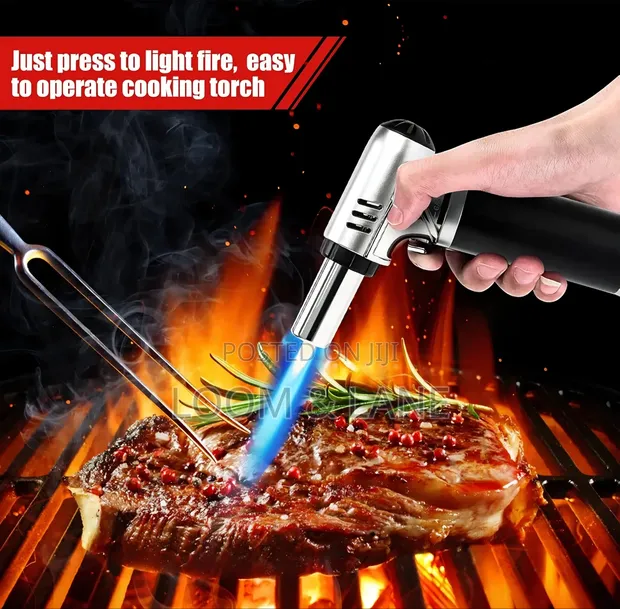 Refillable Butane Torch with Safety Lock - 1