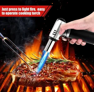 Refillable Butane Torch with Safety Lock