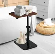 Adjustable C-Shaped Swivel Tilt Side Table - 2