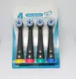 4 Pack Replacement Heads for Oral Electric Toothbrush - 1