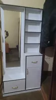 Dressing Mirror with Shelves and Cabinet - 1