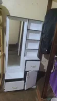 Dressing Mirror with Shelves and Cabinet - 2