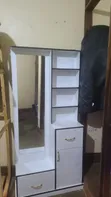 Dressing Mirror with Shelves and Cabinet - 3