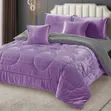 6 Piece 6x6 Jacquard Duvet Set - 5