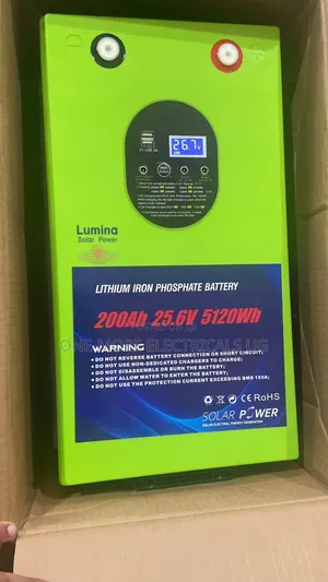 Heavy Load Lithium Iron Phosphate Battery 5120kWh/25.6V (200Ah)