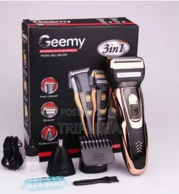 Geemy 3-in-1 Professional Hair Trimmer and Shaver - 1