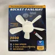 Socket Fan Light with Remote - 1
