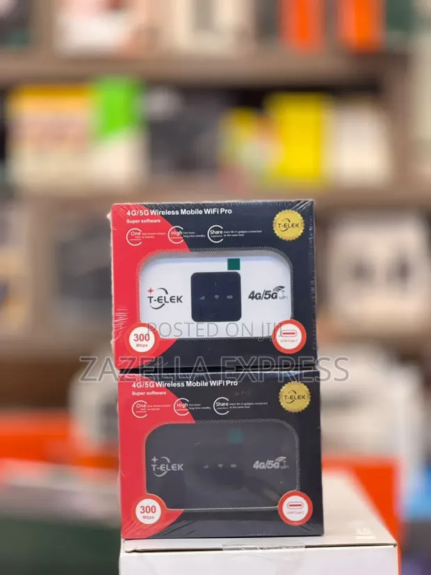 T-Elek Portable WiFi Router 5G/4G LTE with Screen - Unlocked - 1