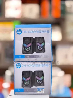 HP DHE-6000 Wired Computer Speakers with RGB Backlight