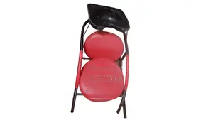 Red Black Salon Hair Washing Sink Chair