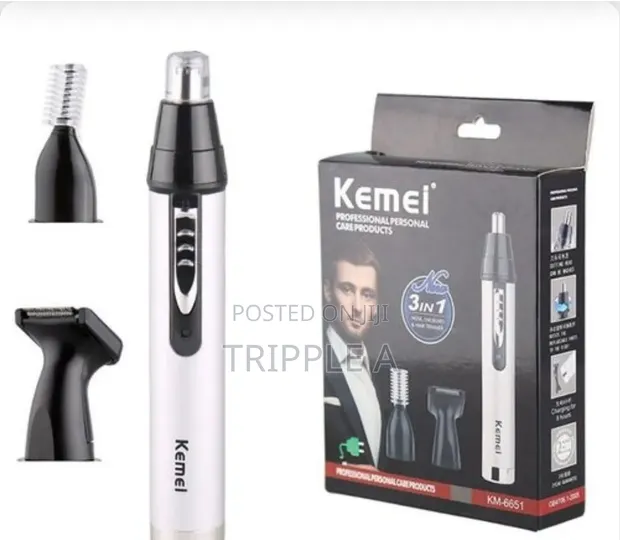 Kemei 3-in-1 Electric Nose & Ear Trimmer - 1