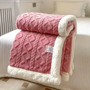 Patterned Woolen Flussy Blanket