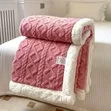 Patterned Woolen Flussy Blanket - 3