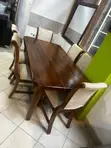 Mugavu Wood 6-Seater Dining Set - 2