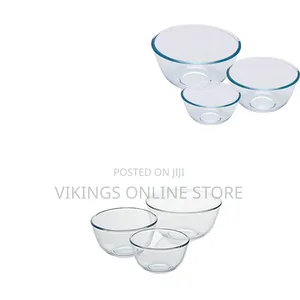 Pyrex Mixing Bowl Glass Set (0.5L/1.0L/2.0L)