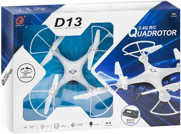 D13 6-Channel Remote Control Quadcopter Drone - 1