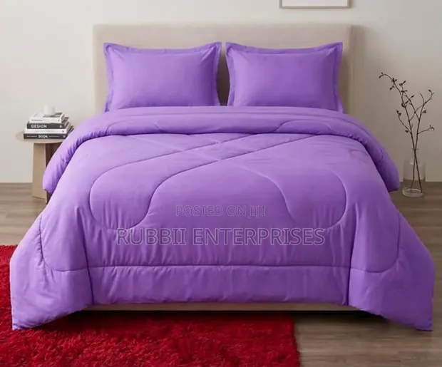 Plain Duvet Set - 4 Pieces - 1