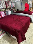 Velvet Duvet Set - Maroon - 1