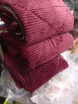 Velvet Duvet Set - Maroon - 2
