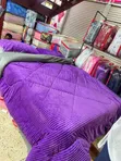 Velvet Duvet Set - Purple (4pcs) - 1