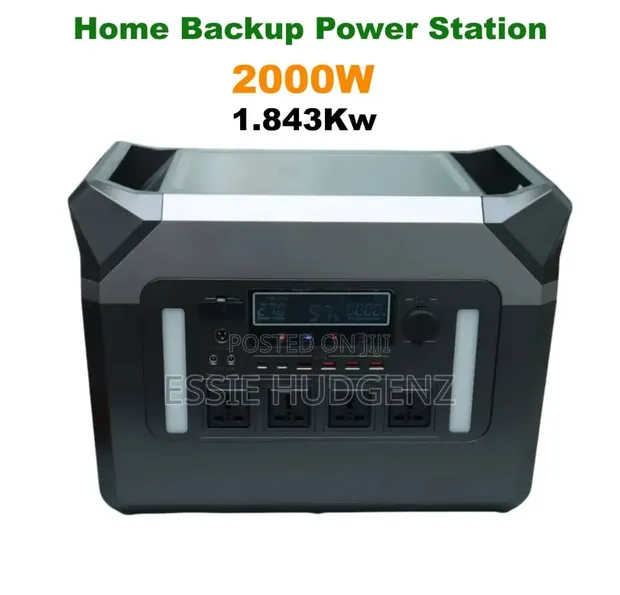 Portable Power Station - 2000W Solar Generator - 1