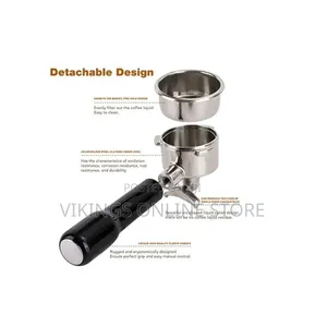 Stainless Steel Coffee Portafilter - 58mm Double Spout