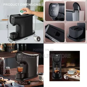 WINNING STAR Portable Electric Capsule Coffee Maker - Black