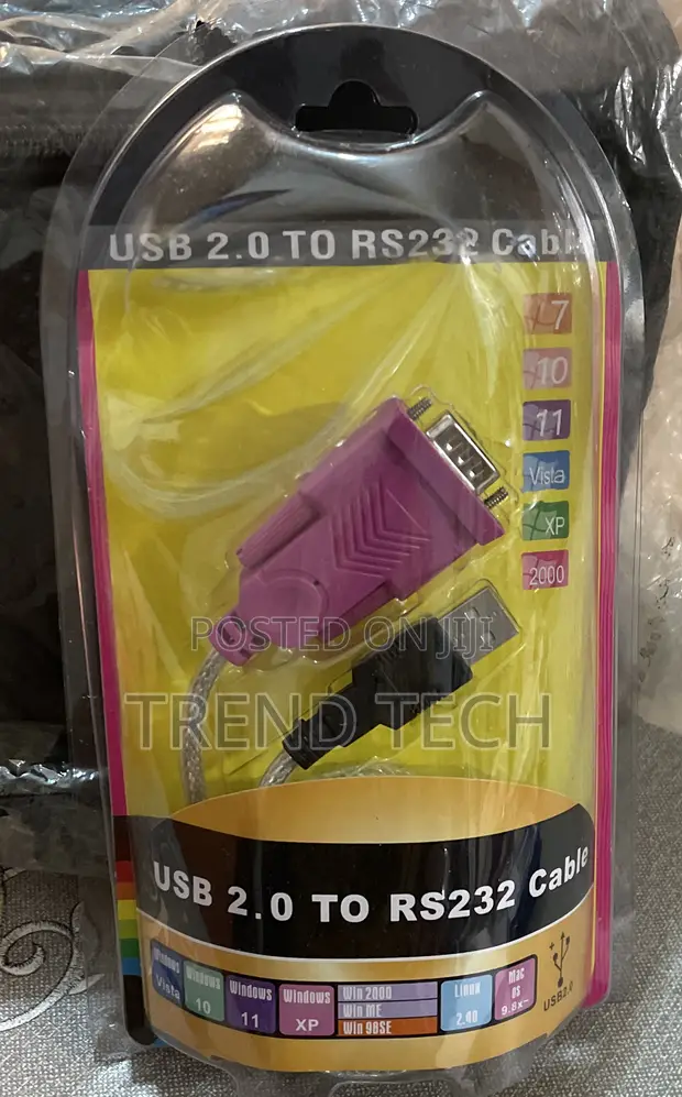 USB 2.0 to RS-232 Serial Male Adapter Cable - 1