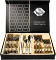 24-Piece Polished Stainless Steel Cutlery Set - 1