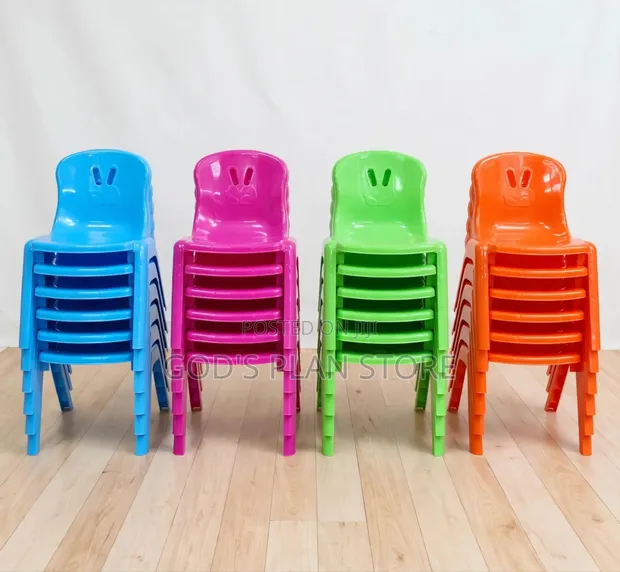 Brand New Kids Plastic Chair - Green - 1