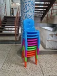 10pcs Plastic Kids Chairs - All Colors - 1