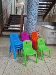 10pcs Plastic Kids Chairs - All Colors - 2
