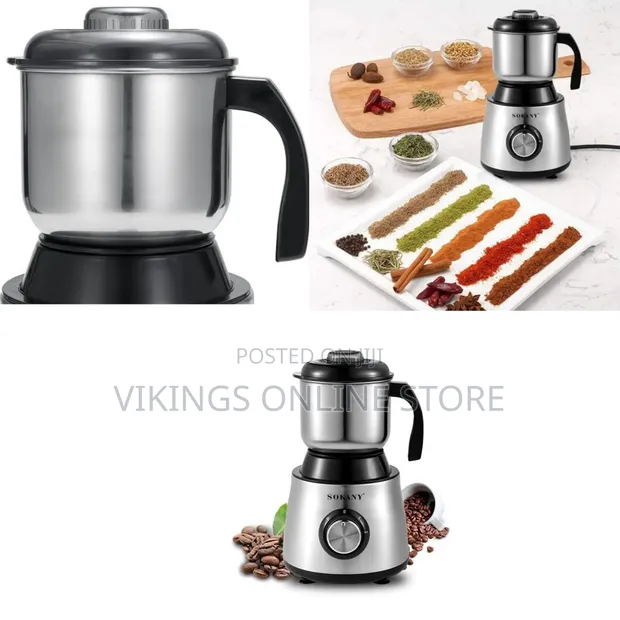 Sokany Electric Coffee Grinder - Stainless Steel - 1