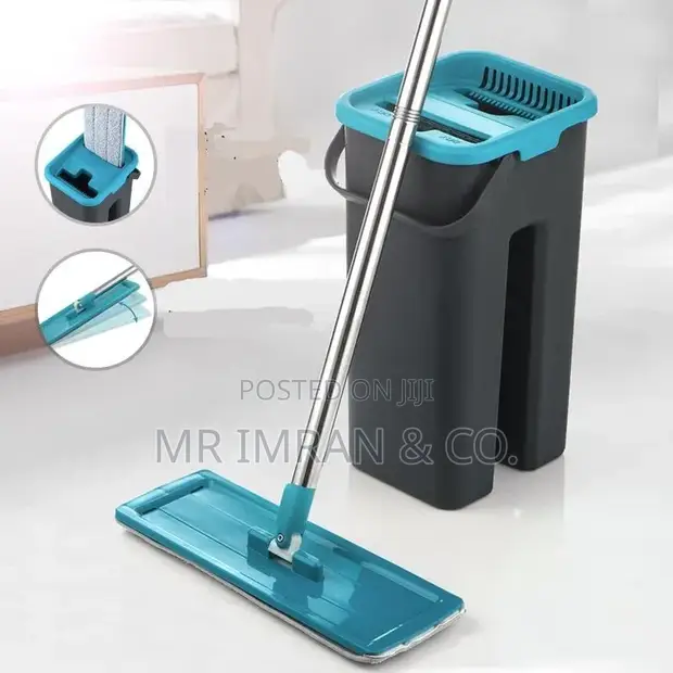 Brand New A&S Self-Cleaning Flat Mop and Bucket - 1