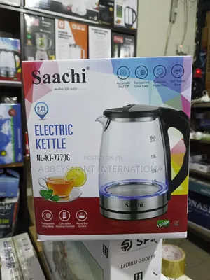 Saachi 2.0L Transparent Glass Electric Kettle