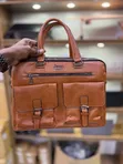 Jeep Buluo 14-Inch Leather Laptop Briefcase - Brown - 2