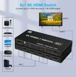 5-in-1 HDMI Switch with Remote - 3