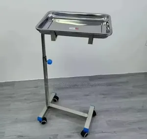 Stainless Steel Mayo Tray with Adjustable Height