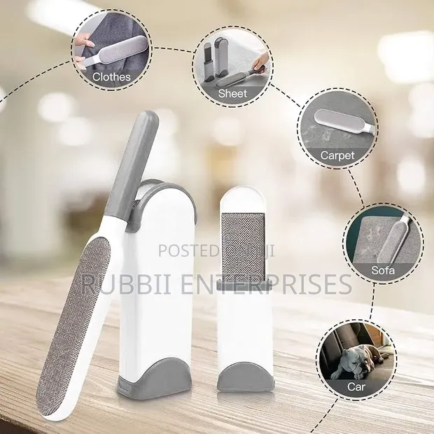 Reusable Double-Sided Lint and Pet Hair Remover Brush Set - 1