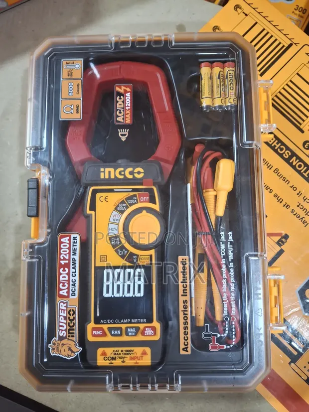 Ingco AC/DC Digital Clamp Meter (1200A) - 1