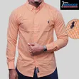 Gingham Button-Down Polo Shirt - 1