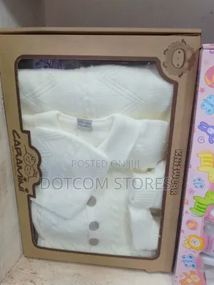Baby Cardigan Set with Cap and Booties (Newborn)