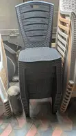 Plastic Rattan Dining Chair - 1